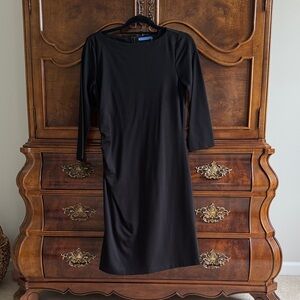 J. McLaughlin Classic Black Long Sleeve Dress